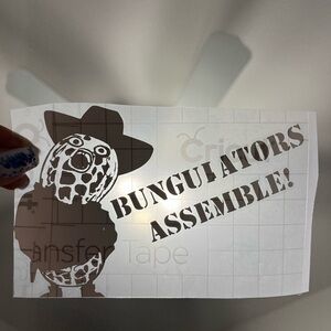 Peanut Bungulators Assemble Sticker Decal